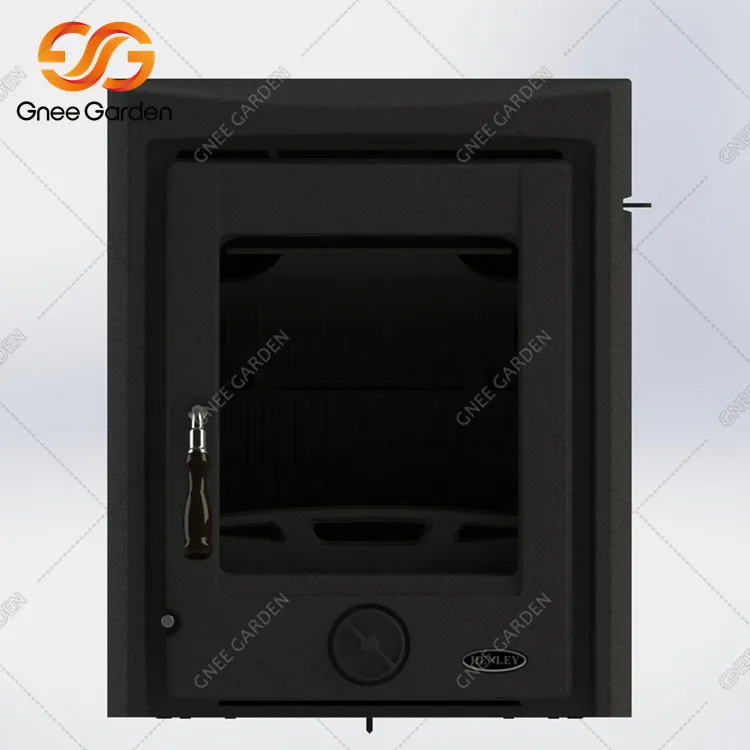 Valurautainen hirsipoltin takka