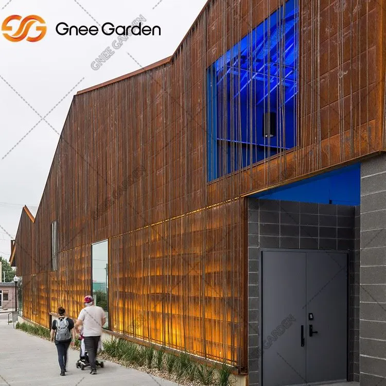 Construction Frame Corten Curtain Wall