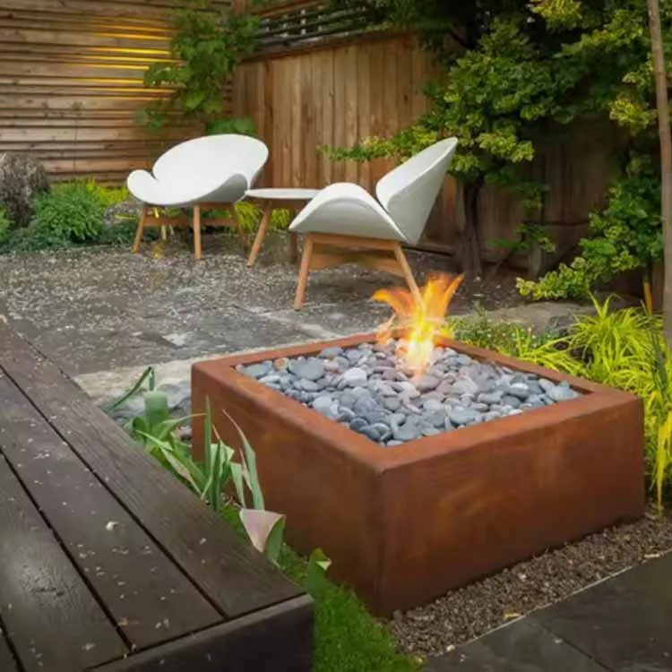 Corten Fire Pit -propaani