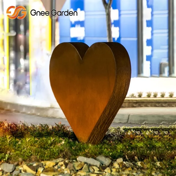 Corten Metal Mail Box Outdoor Letterbox