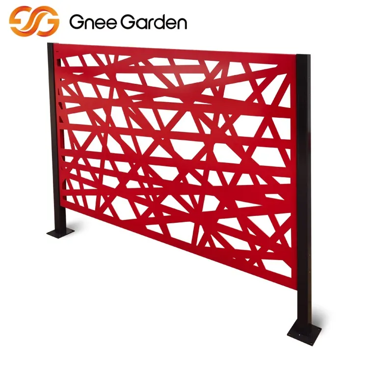 Corten Privacy Garden Screen Portable Red Paneel