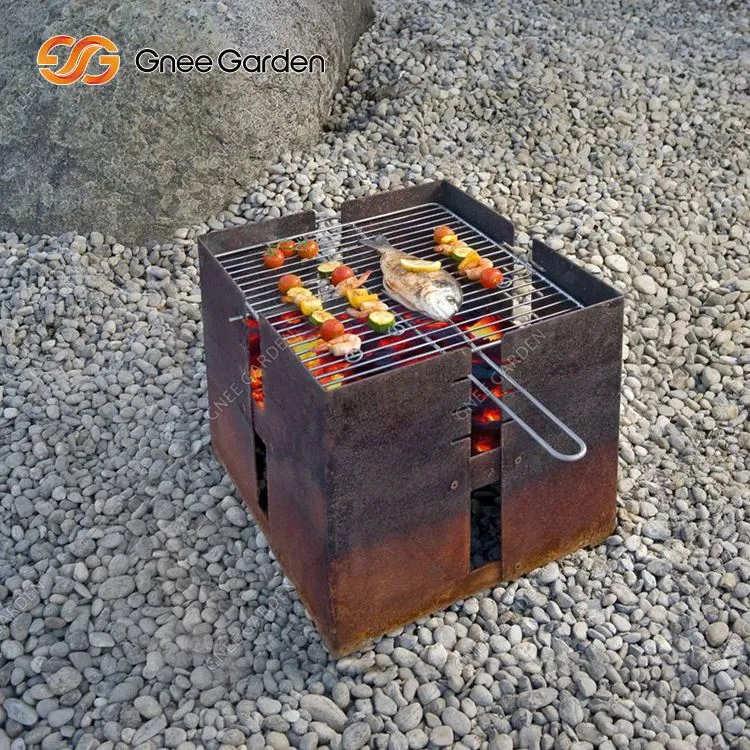 Corten teräshiiligrillit