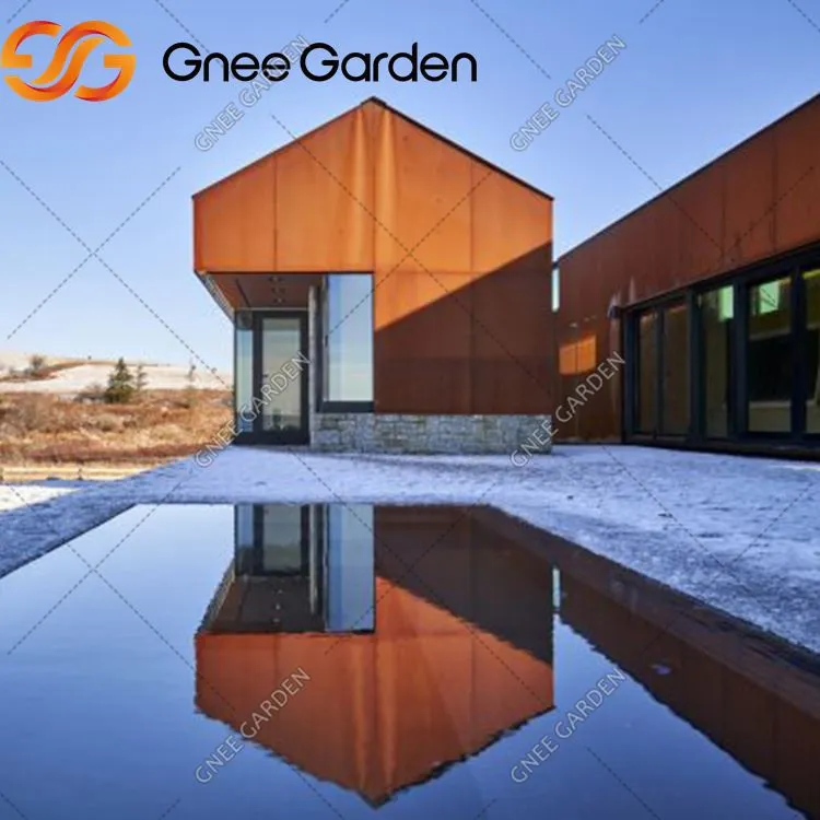 Corten Steel Curtain Wall System -paneeli