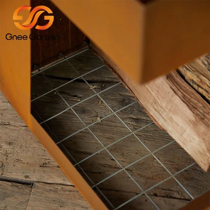 Corten Steel vapaasti seisova takka