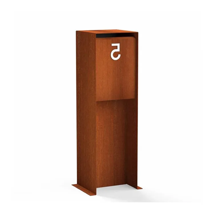 Corten Steel -postilaatikko