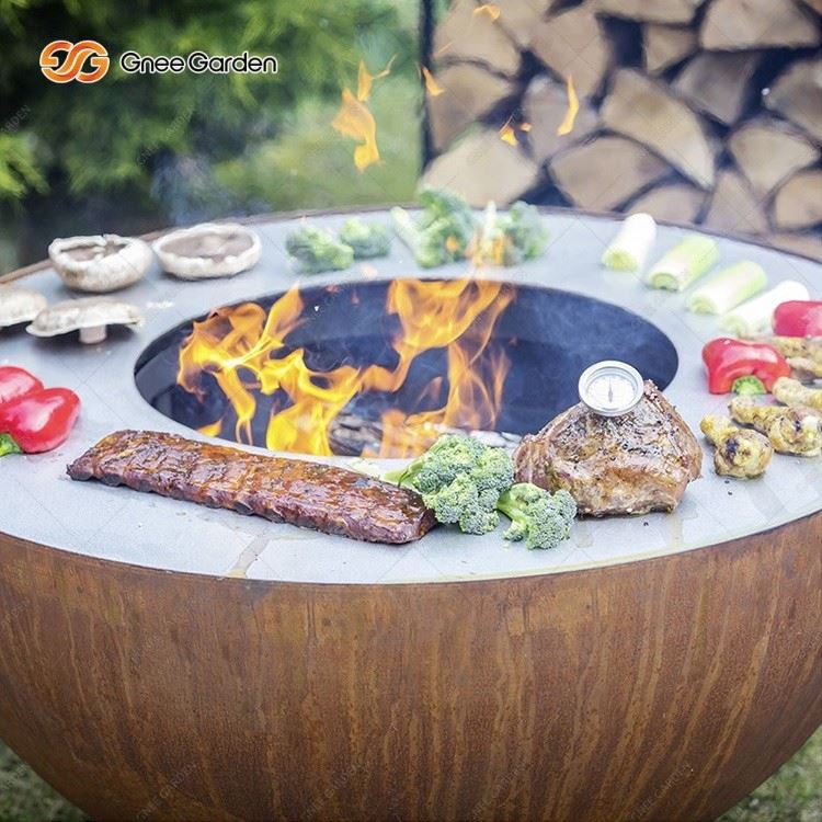 Corten Steel Round Fire bowl