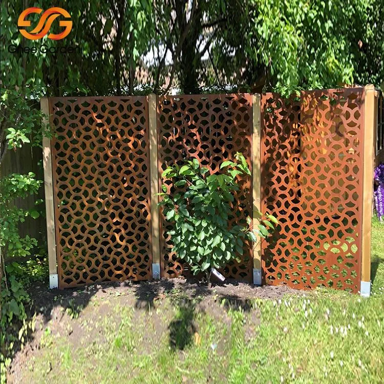Corten Steel Outdoor Privacy -näyttö