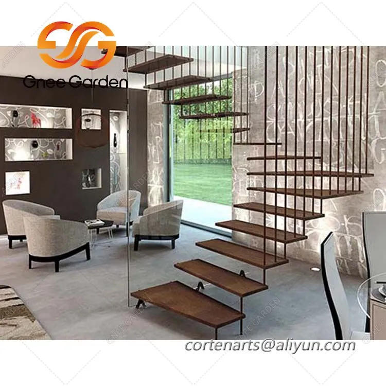 Corten Steel ruosteinen metalli puutarhaportaat