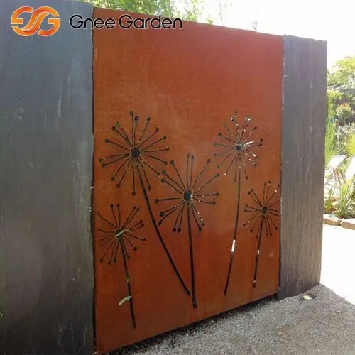 Corten Steel Rusty Metal Screen -poikulakkeen koristetaulu