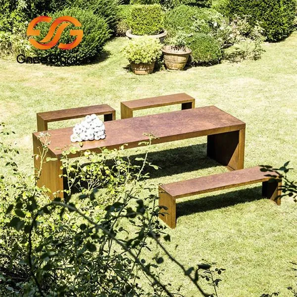 Corten Steel Street ja Park Furniture