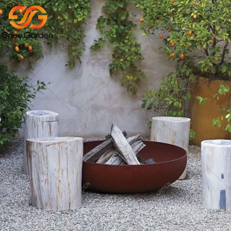 Corten teräspuun poltto