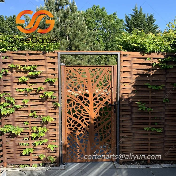 Räätälöity Corten Steel Garden Gate