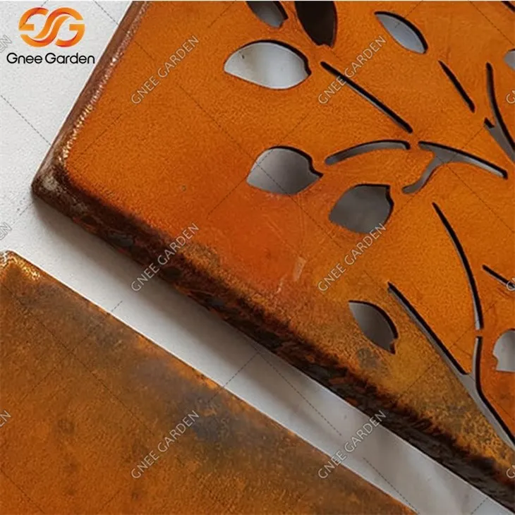 corten steel fence panels