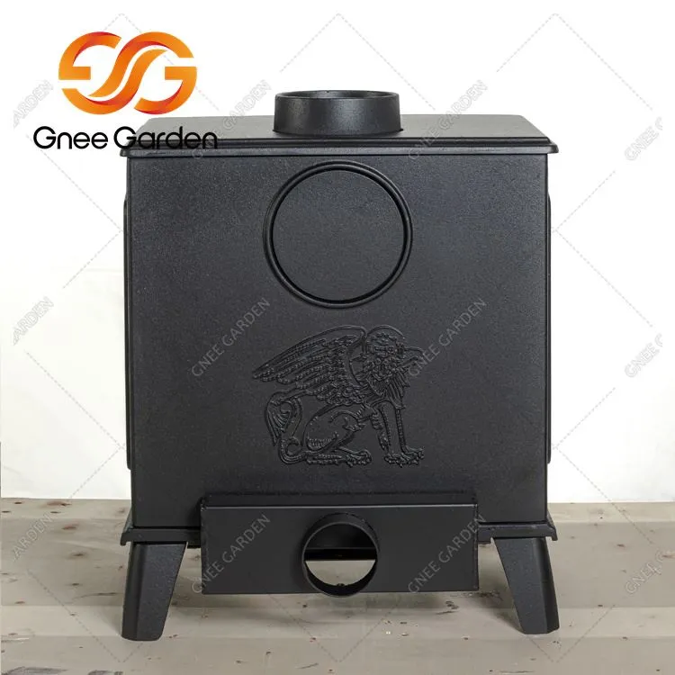 Puulämmitteiset valurautatakat sisällä ja ulkona