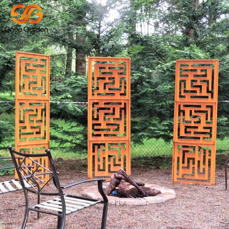 Laserleikkuri Corten teräspaneelit