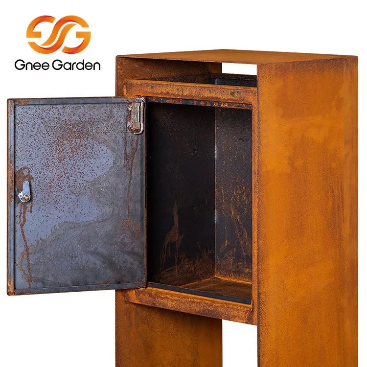 Metallinen Corten Steel -postilaatikko