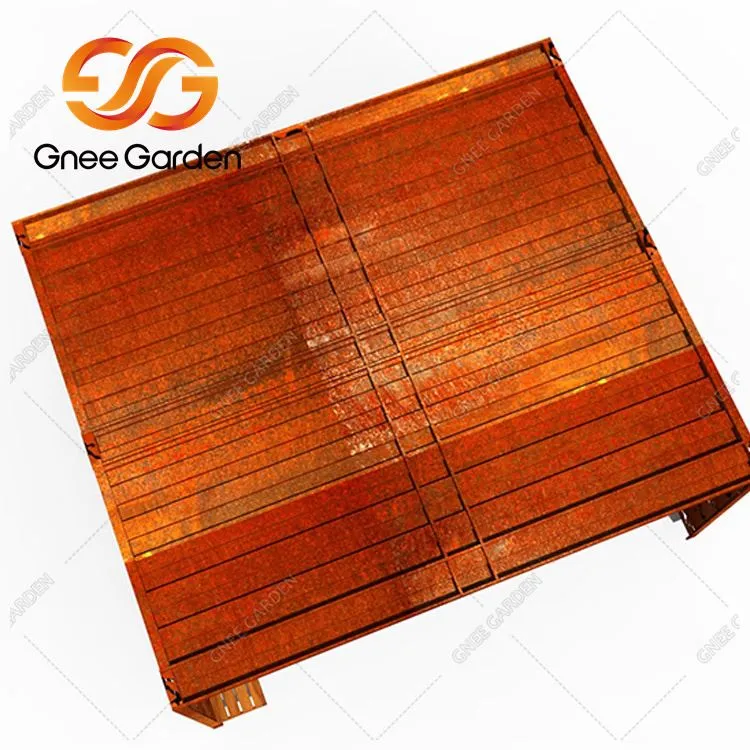 Moderni metallipuutarhapergola