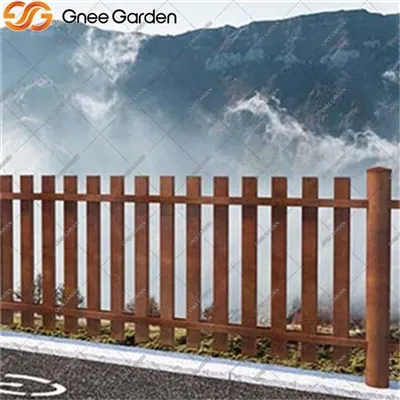 Corten Steel Modern aita lomakohteille