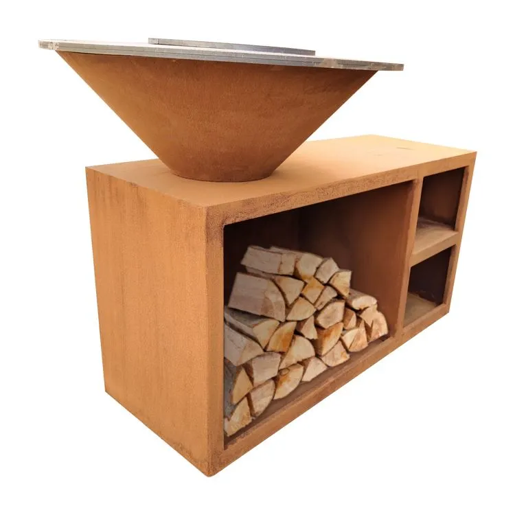 Ulkoilma BBQ Rusty Corten Steel