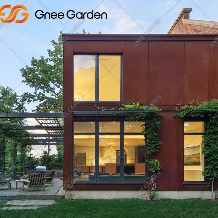 Ulkopuutarha Cortenin seinäverhous