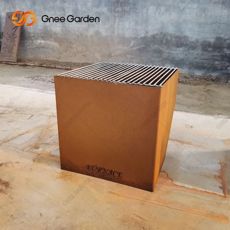 Ulkona puupoltto Corten Steel Fire Pit