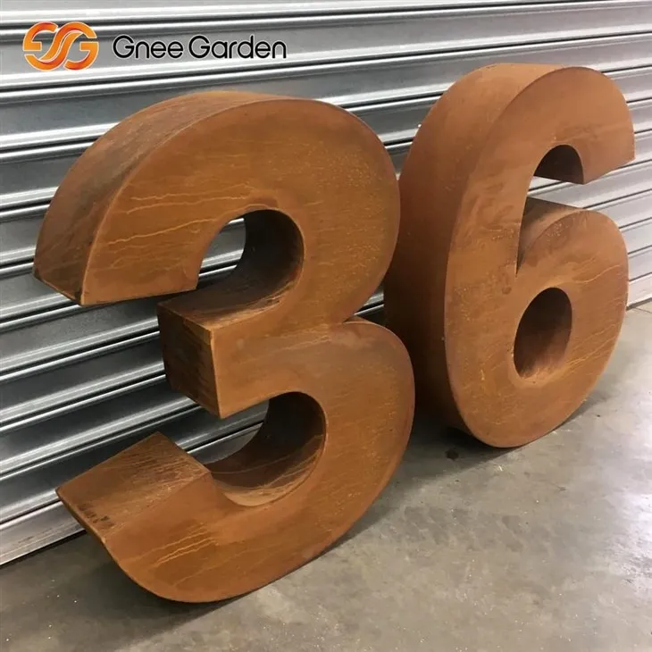 Rusty postilaatikko Corten Steel