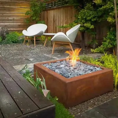 Corten Fire Pit -propaani