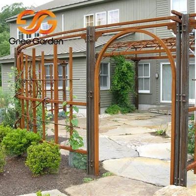 Corten teräs ylellisyys puutarha huvimaja ulkoilu