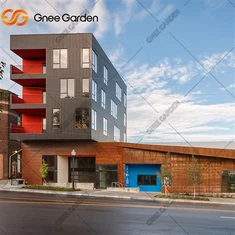 Koristeellinen julkisivu Corten -verhonseinät