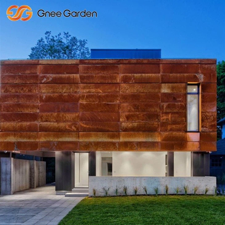 Metal Facade Panels Weathered Corten Look​
