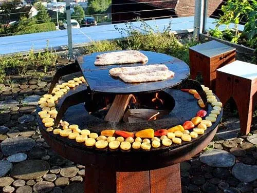 Puulämmitteinen BBQ-grilli